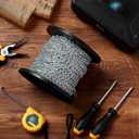 300 ft Galvanized Steel Hanging Jack Chain Silver Metal Link Chain Roll Spool for Light Fixture,Bird Feeders,Overhead Lights, Artworks, Flowerpots(2mm)