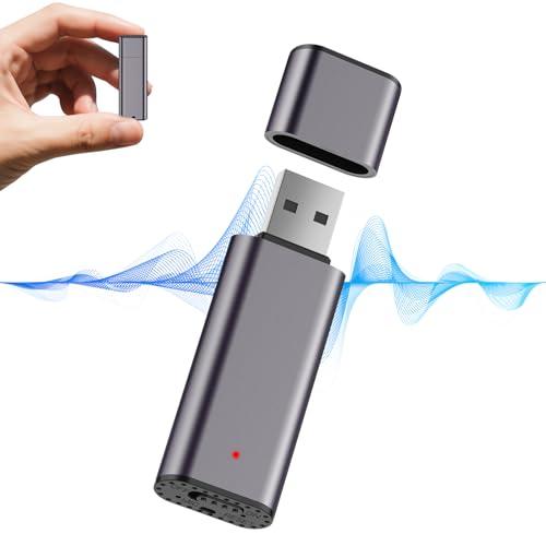 64GB Voice Recorder Digital Voice Activated Recorder USB Recording Device with Noise Reduction Rechargeable 750Hrs Small Pocket Audio Recording Devices for Lectures, Interview, Meeting, Class