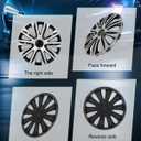SCITOO Car Wheel Rim Skin 4 Pack 15 inch Cover Hubcap Wheel Cover Replacement R15 Hub Caps -Set of 415-inchGloss Black & Silver
