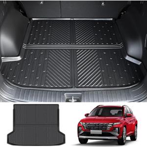 Rear Cargo Mat for 2022-2025 Hyundai Tucson (Fit with Optional Bose Premium Audio System Only) All Weather Trunk Mat Cargo Liner for Hyundai Tucson Black(Not fit PHEV or N Line)