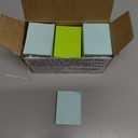 Amazon Basics Mini Rectangular Sticky Notes, 1.5x2 Inches, Bright Colors Self-Stick Pads, Easy to Post for Home, Office, Notebook, 70 sheets/Pad, Pack of 24