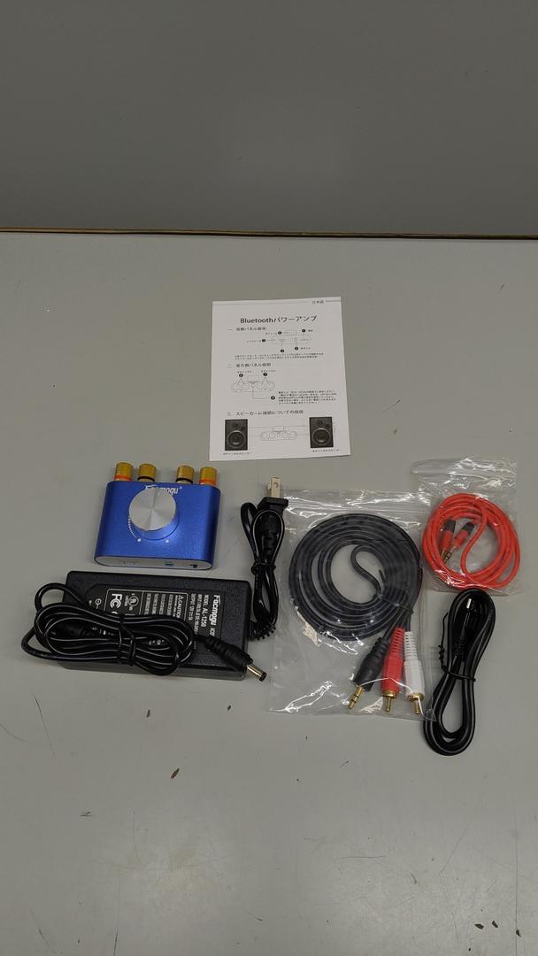 Facmogu F900S 160W Mini Bluetooth 5.0 Power Amplifier, 2 Channel 80Wx2 Stereo HiFi Digital Amp, Portable Wireless Audio Receiver Sound Speaker Amplifer, AUX/USB/Bluetooth Input & 12V Power Supply