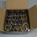 25 Pcs Aluminum Greenhouse Clamps, 1.25 x 3 Inch, Row Covers, Dog Beds, Quilting Frames Shelters, Shades, Netting (Fit 1 Inch PVC Pipe Tube Clip)