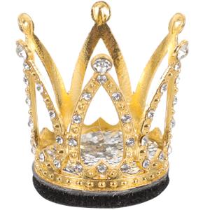 LUOZZY Rhinestone Crown for Helmet Golden Crown for Motorcycle Bicycle Ski Helmet Decoration for Women Girl