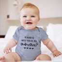 Viuluti Beautiful 2037 Baby Boy Girls Onesie Short Sleeve Bodysuits Infant Cute Romper Perfect Handicraft (Gray)