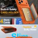 Oneagle Wallet for iPhone 17 Pro Max Case with Card Holder (4-5 Cards) [RFID Blocking] [Screen Protector] Full Camera Protection, with Kickstand 15FT Shockproof Heavy Duty Case for iPhone 17 Pro Max