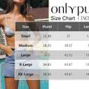 onlypuff Women Denim Shorts Ripped Mid Waisted Jean Shorts with Pockets (Blue, S)