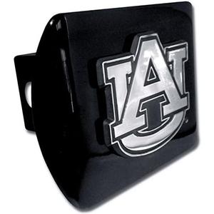 Elektroplate C210AU1 Auburn University Tigers Black with Chrome AU Emblem NCAA College Sports Metal Trailer Hitch Cover Fits 2" Auto Car Truck Receiver