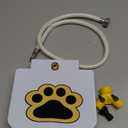 Outdoor Dog Water Fountain Step On - Upgrade Large Dog Sprinkler Drinking Water Dispenser Dog Paw Waterer Activated with Stainless Steel Braided Hose