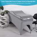 Transparent Protector for Curvy Lash Bed Topper,Plastic Waterproof Protector for Massage Bed Topper