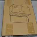 Shoe Organizer for Closet, Shoe Storage Organizer with Wheels and Adjustable Dividers, Stackable Shoe Storage Box with Clear Cover, Foldable Closet Shoe Organizer Fits up to 24-48 Pairs, Beige