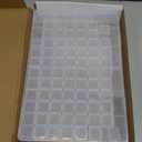 Newly Upgraded Transparent Large Capacity Diamond Painting Storage Containers,96 Grid Craft Organizers and Storage, Suitable for Nail Art, Necklaces, Bead Storage Containers