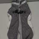 AOFITEE Dog Coat, Warm Dog Jackets for Small Dogs, Dogs Winter Coat with Harness Built in, Reflective Pet Winter Jacket, Waterproof Windproof Puppy Puffer Jacket Fleece Vest, Grey XS