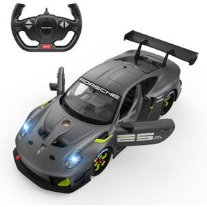 RASTAR RC Cars 1/14 Porsche 911 GT2 RS Clubsport 25 Remote Control Porsche Toy Car for Kids, Grey 2.4GHz