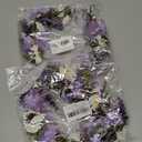 AWAYTR Flower Crowns for Women Flower Headband Adjusatble Flower Girl Headpiece Headband Fairy Crown for Bridal Wedding Festival Party Photo (Purple + White)