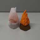 BlcTec Flickering Flame Lamp USB Rechargeable, 3D Fake Fire Night Light with 35H Runtime, 3 Modes, IP44 Waterproof, Realistic Flame Effect for Indoor/Outdoor Halloween, Camping, Home Decor, 2 Packs