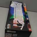 Gaming Keyboard and Mouse and Gaming Headset & Mouse Pad, Wired LED RGB Backlight Bundle for PC Gamers Users - 4 in 1 White Edition Hornet RX-250