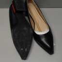 LingxiaUne Dress Shoes for Women, Comfortable Dressy Flats, Womens Chunky Heel Pumps with Arch Support and Pointed Toe (12, B-black Matte)