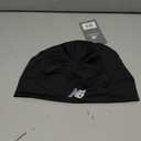 New Balance Lightweight Running/Athletic Skullcap Hat, Beanie, Cap (Black)