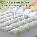 4 Inch Mattress Topper Memory Foam Cooling Bamboo King Size Back Pain