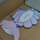 Amyhill 3 Pcs Large Under The Sea Mermaid Decoration Vbs 2026 Decorations Summer Sunday School Decoration Mermaid Tail Seashell Starfish Stand Decor Ocean Cutouts for Classroom Vocation Birthday Party