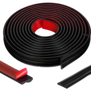 20FTx1.6IN Wall Decoration Molding Trim, Flexible DIY Wall Trim Self-Adhesive 3D Chair Rail Panel Molding for Wall Edge, Ceiling, Door Frames, CountertopBlack