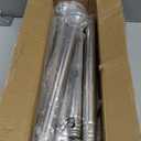 Silver Long Curtain Rod Tension Shower Curtain Rods 30 to 120 inch Adjustable Heavy Duty Rods for Bathroom Windows Outdoor Spliced Telescopic Design No Drill No Slip Stainless Steel