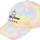Concept One Unisex Adult Friends Tv Show Baseball Cap, Adult Unisex Polyster Adjustable Dad Hat with Curved Brim and Tie-dye Design