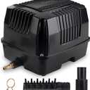 Hygger Linear Air Pump - Powerful & Quiet Commercial Pond & Tank Air Pump for Koi Pond Aeration, Fish Farm, Hydroponic Aquariums & Seafood Restaurant (1270GPH(40Watt))