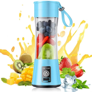 Cordless Portable Personal Size Blender - Mini Blender Make Smoothies and Shakes, 380Ml BPA Free Travel Cup, Powerful Blending Suit in Office/Home/Gym