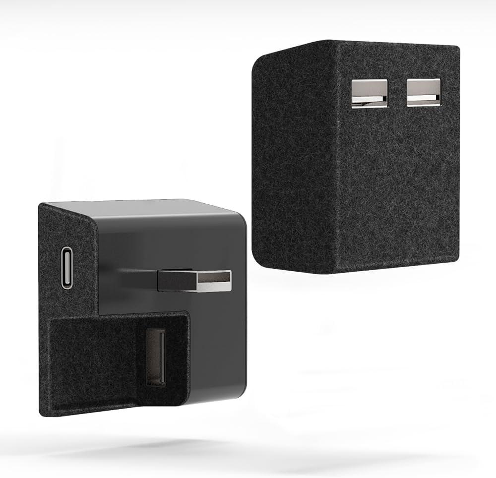 YONZEE Glovebox USB Hub for Tesla Model 3 2025-2024,Model Y 2025- ABS Flocking USB Flash Drive Docking Station for Charging Data Transmission