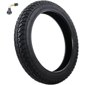 14 x 2.125 Tubeless Tire with Angled Valve14 inch Thickened Tubeless Tires Compatible with Electric Scooters, E-Bike 14x2.125/57-254 Folding Electric and more
