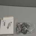 Potchen  Jewelry Cleaner Baskets Stainless Steel Jewelry Steam Cleaner Baskets for Watch Parts Small Items Cleaning Solution with Lock and Hook, 1.57 x 1.77 Inch(Silver), 6 Pcs