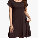 LARACE Plus Size Women Swimsuit Cover Up Cap Sleeve Summer Beach Coverups Loose Shirt Dress Swimwear Sundress with Pockets Size 5XL