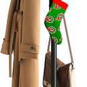 FILWH Coat Rack Freestanding Coat Tree Standing Coat and Hat Hanger Jacket Organizer Rack Metal,18.3" L x 18.3" W x 71.5" H, Black