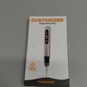 Customizer Engraving Pen (Formerly Culiau): Ultimate Cordless Portable Tool for Artists & DIYers - Engrave 50+ Surfaces - Beginner Friendly - Rechargeable - Free 30 Bits & Mastery Guide