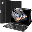 Wenlaty Keyboard Case for iPad Air 11-inch Case with Keyboard (M3/M2, 2025/2024) & Air 5th/4th Generation 10.9'' - Detachable Wireless, Thin & Light Cover with Pencil Holder for iPad Air 11-inch Black
