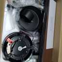 ZYD Ceiling Fans with Lights, 72 inch Large Industrial LED Ceiling Fan with Light, Industrial Fan 8 Dual Finish Blades with Remote, 6 Speed with Reversible Quiet DC Motor, 3 CCT with Memory and Timer (Black / Walnut)