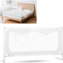 Upgrade Bed Rail for Toddlers,Baby Bed Rails Guard for Queen, King, Full and Twin Bed, Adjustable Bed Side Safety Rails for Kids (White, 59 inch)