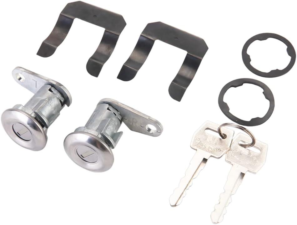 Car Door Lock Cylinder with Keys for Ford for Mustang 1967-1980 for Ford F100 1967-1979 for F150 1975-1979 | 2 Keys, 2 Gasket | Left Driver Side Door Lock Cylinder Replaces DL15500