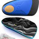 Plantar Fasciitis Inserts for Heel Pain - Welnove Arch Support Heel Cushions Insoles for Heel Pain Relief, Heel Spur, Achilles Tendon, Heel Cups for Most Shoes, Women's 10-13, Men's 9-12 (Large(Pack of 2), Gray)