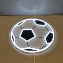 Soccer Neon Sign, Dimmable Football LED Neon Light for Fans, Sports Themed Neons Signs Light for Boys Teen Home Bedroom Man Cave Playroom College Dorm Club Birthday Party Decor