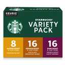 Starbucks K-Cup Coffee Pods, Starbucks Blonde, Medium and Dark Roast Hot or Iced Coffee, Variety Pack, 40 Keurig Pods (EXP 02/03/27)