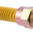 Eastman 48 Inch x 1/2 Inch OD Flexible Gas Line Connector with (2) 1/2 Inch MIP Fitting Ends for Natural Gas and Liquid Propane, Stainless Steel, Yellow, 20YE505048B