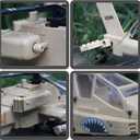 KALAPINK AH64 Apache Military Helicopter Building Blocks Set (200+ Pieces), Army Airplane Designed for Plane Lovers, Kids (8+Years) and Adults