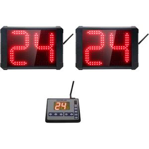 Basketball Shot Clock Timer,12/24/25/30/35/40/60 Seconds Countdown Timer, Portable Shot Clock with Buzzer for All Sports