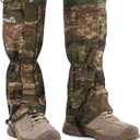Waterproof Adjustable Leg Gaiters for Men and Women Snow Boot Gaiters for Hiking in Hunting Sand and Mud Mountain Climbing or Snowshoeing (Large-X-Large, Camo)