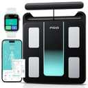 Smart Scale for Body Weight,29 Body Composition Scales w BMI,Body Fat,Muscle Mass Monitors,Digital Bathroom Scales with LED Handle Display,Body Pod Scale Syncs with App for 24 Users 180KG/400Lb