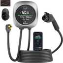 Level 2 EV Charger 50 Amps, Smart Display Electric Car Charger