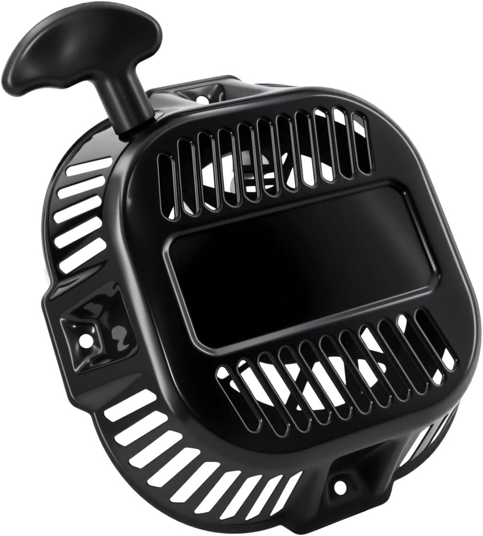 SOFO Pull Start Assembly for Generac 389cc 420cc 439cc 459cc Engine GP5500 GP6500 GP7500E GP8000E GP9200E XT8000 XT8500 Generator Recoil Starter Pull Cord Replacement (Black)